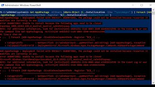 How To Fix Powershell Deployment Failed With HRESULT 0x80073D02 StartMenuExperienceHostexe [upl. by Absalom]