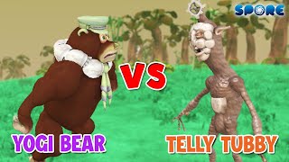 Yogi Bear vs Telly Tubby  Cartoon vs Horror S3E5  SPORE [upl. by Adnawaj]