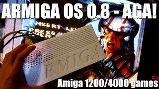 ARMIGA hardware Amiga emulator v08 test  AGA Amiga 12004000 games [upl. by Airamzul]