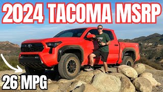 2024 Toyota Tacoma MSRP Break Down  MPG [upl. by Elicia]