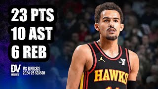 Trae Young vs Knicks 23 pts 10 ast 6 reb  Nov 06 2024  Regular Season [upl. by Avan159]