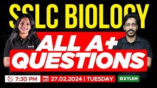 SSLC Biology  All A Questions  Xylem SSLC [upl. by Carina]