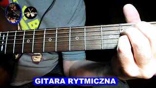 Gitarazebbach Gitara Rytmiczna w prostym blus w E [upl. by Hamal8]