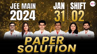 JEE Main 2024 Paper Solutions  31st Jan  Shift 2  JEE 2024 Paper Discussion jee jee2024 [upl. by Stromberg]