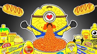 DESPICABLE ME 4  Mega Minions Jerry Convenience Store YELLOW Food Mukbang Animation  ASMR [upl. by Daveta312]