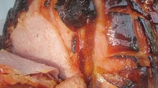 BROWN SUGAR amp HONEY GLAZED BAKED HAM  How to BAKE A GLAZED HAM Recipe [upl. by Gnet179]