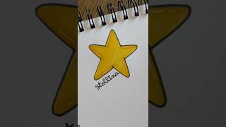 Disegnare una stella non è mai stato così facile disegno tutorial doodle star stella art [upl. by Animor498]