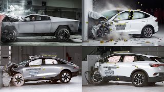 TOP 20 WORST amp BEST EV CARS CRASH TEST 2024 [upl. by Nylirrehs]