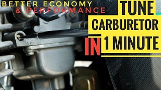 SUPER QUICK CARB TUNING FOR BEST MILEAGE amp PICK UP  TVS APACHE RTR CARBURETOR CLEANING amp ADJUSTMENT [upl. by Oneil359]