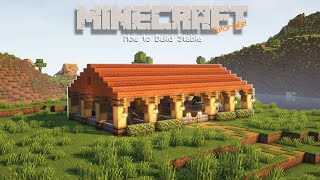 Minecraft  How to build a STABLE  Minecraft  STABLE TUTORIAL [upl. by Stanleigh896]