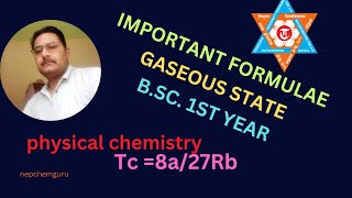 bsc1styearchemistryimportantformulaegaseousstatephysicalchemistry [upl. by Trude]