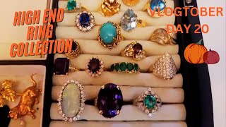 HIGH END RING COLLECTION  VLOGTOBER 20 [upl. by Etnauq131]