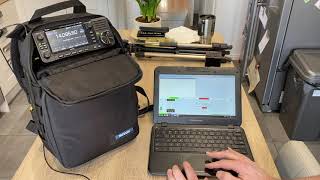 Whats in My Ham Radio Go Bag Icom IC705 LC192 Backpack  WiFi Laptop Digital [upl. by Attaynek]