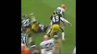 19881121 pittsburghsteelers  clevelandbrowns Reggie Langhorne 77yard TD pass from Kosar [upl. by Ober]