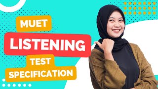 MUET Listening test format [upl. by Placida173]