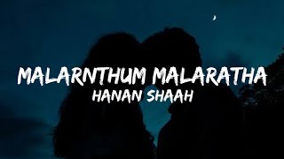 Malarnthum Malaratha Lyrics  Hanan Shaah [upl. by Sokem995]