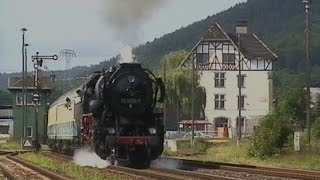 Dampfzüge mit 52 80391 planmäßige Regionalzüge Eisenach  Meiningen [upl. by Odicalp]