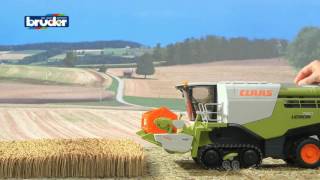 Bruder Toys Claas Lexion 780 Combine Harvester Green 02119 [upl. by Ellenej]