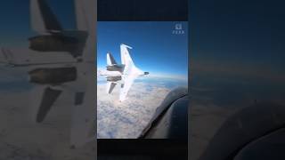 Su35 quotFlankerquot That Nearly Crashed Into US Fighter [upl. by Hay443]