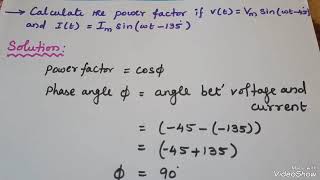 Power Factor Calculation [upl. by Ingold]