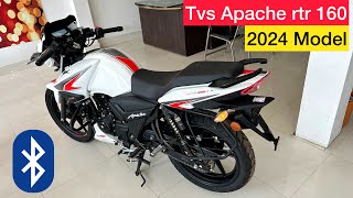 New Tvs Apache RTR 160 2v 2024 Model Review  Price amp Feature  tvs apache rtr 160 2v 2024 [upl. by Ebehp]