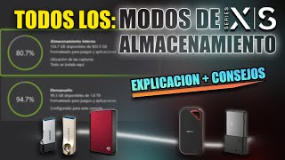 TODOS LOS MODOS DE ALMACENAMIENTO PARA XBOX SERIES S  X  EXPLICACION [upl. by Salangi]