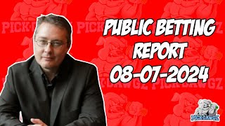 MLB Public Betting Report Today 8724  Against the Public with Dana Lane [upl. by Damalis]