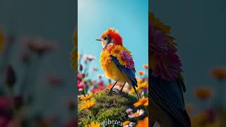 Blooming Plumage Natures Vibrant Symphony shorts pets birds nature [upl. by Catina]