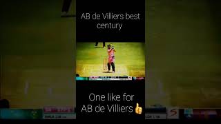 AB de Villiers best century AB de Villiers fastest century world record🥰 [upl. by Gonick]