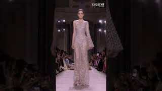 Elie Saab Fall Winter 2024 Haute Couture collection 4K Video fashion supermodel [upl. by Saihttam]