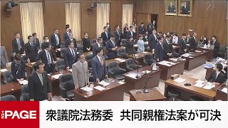 【国会中継】衆議院 法務委員会 共同親権法案が可決（2024年4月12日） [upl. by Eceinwahs506]