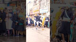 Gatka Performance  Gurunanak Jayanti Nagar Kirtan  Sher Singh explorergabru nagarkirtan [upl. by Jehial]