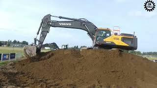 Volvo EC550E with Götene XMOR bucket at Load up North 2024 [upl. by Medin]