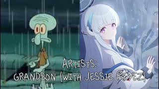 grandson amp Jessie Reyez  Rain but Squidward and Noa sang it AI Cover [upl. by Meredi830]