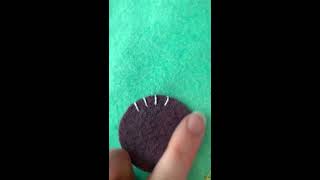 How to  Whipstitch in Felt Appliqué [upl. by Abrahams134]