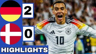 ⚪️ Germany vs Denmark 20 All GOALS amp Extended HIGHLIGHTS  EURO 2024 Round Of 16 [upl. by Anrahs]