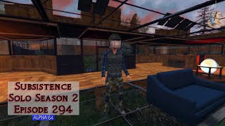 Hunting Looting amp Glass Work  Subsistence Solo Season 2 Episode 294  Alpha 64 [upl. by Doreen]