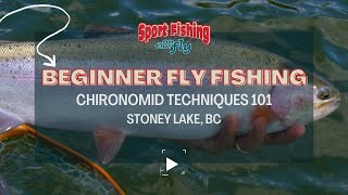 BEGINNER FLY FISHING CHIRONOMID TECHNIQUES 101 [upl. by Aitnic177]