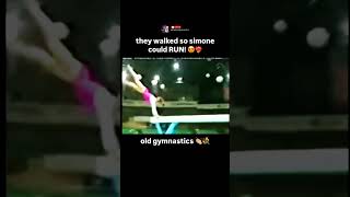 they walked so simone could RUN💐❤️‍🔥 gymnastics sports [upl. by Oinimreh]