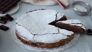 TORTA AL CIOCCOLATO dal cuore morbido e scioglievole  la tenerina  ricetta facile facile [upl. by Enneles]