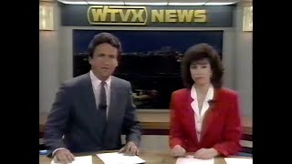 WTVX  TV 34 Final Newscast  August 4 1989  Fort Pierce  West Palm Beach Florida [upl. by Annair136]