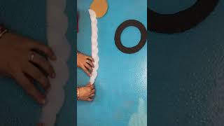 Wall Hanging Craft with Clothes Packing Foam Sheet diy handmadecraft creative [upl. by Enoyrt]