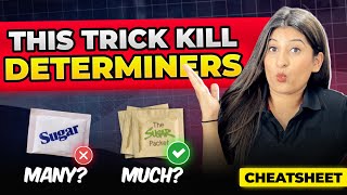 Determiners in One shot😎 Cheatsheet  Guaranteed questions🔥 BEST SHORT TRICKS✅ [upl. by Naesal]