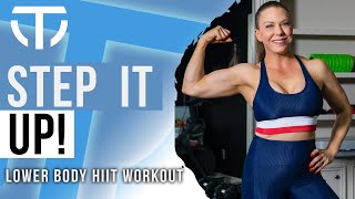 Step It Up  15 Minute Lower Body HIIT  Beginner Friendly [upl. by Denver]