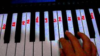 How to play on piano 11th Dimension solo  II [upl. by Ilek]