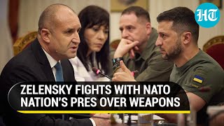 Zelensky Loses Cool at President of NATO Nation Fumes as Bulgaria Refuses Arms for Kyiv  Watch [upl. by Jandel]