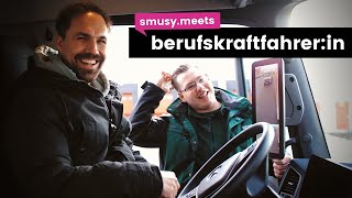 Einen Tag als Berufskraftfahrerin arbeiten 🚛  smusymeets [upl. by Aivul]