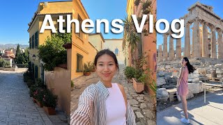 ATHENS GREECE VLOG 🇬🇷 Visiting Acropolis trying delicious gyros amp more [upl. by Nagey28]