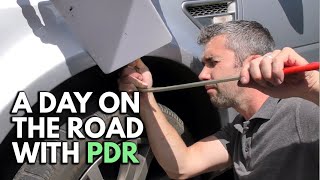 A Day On The Road With Paintless Dent Removal PDR [upl. by Pru]