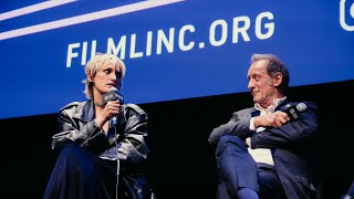 Julia Ducournau Vincent Lindon amp Agathe Rousselle on Titane  NYFF59 [upl. by Askwith]